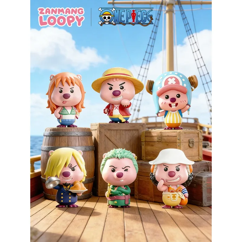 

Zanmang Loopy X One Piece Authentic Blind Box Figure Luffy Chopper Anime Doll Official Gift for One Piece Fans and Anime Lovers