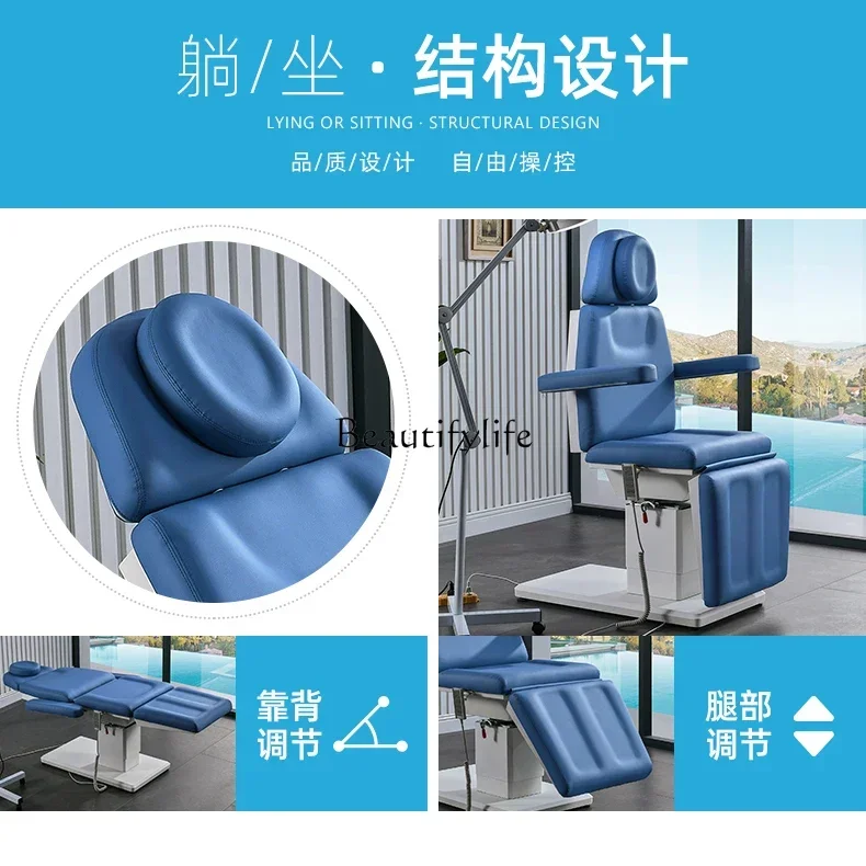 Salón de belleza de pedicura de masaje de cama de belleza eléctrica giratoria