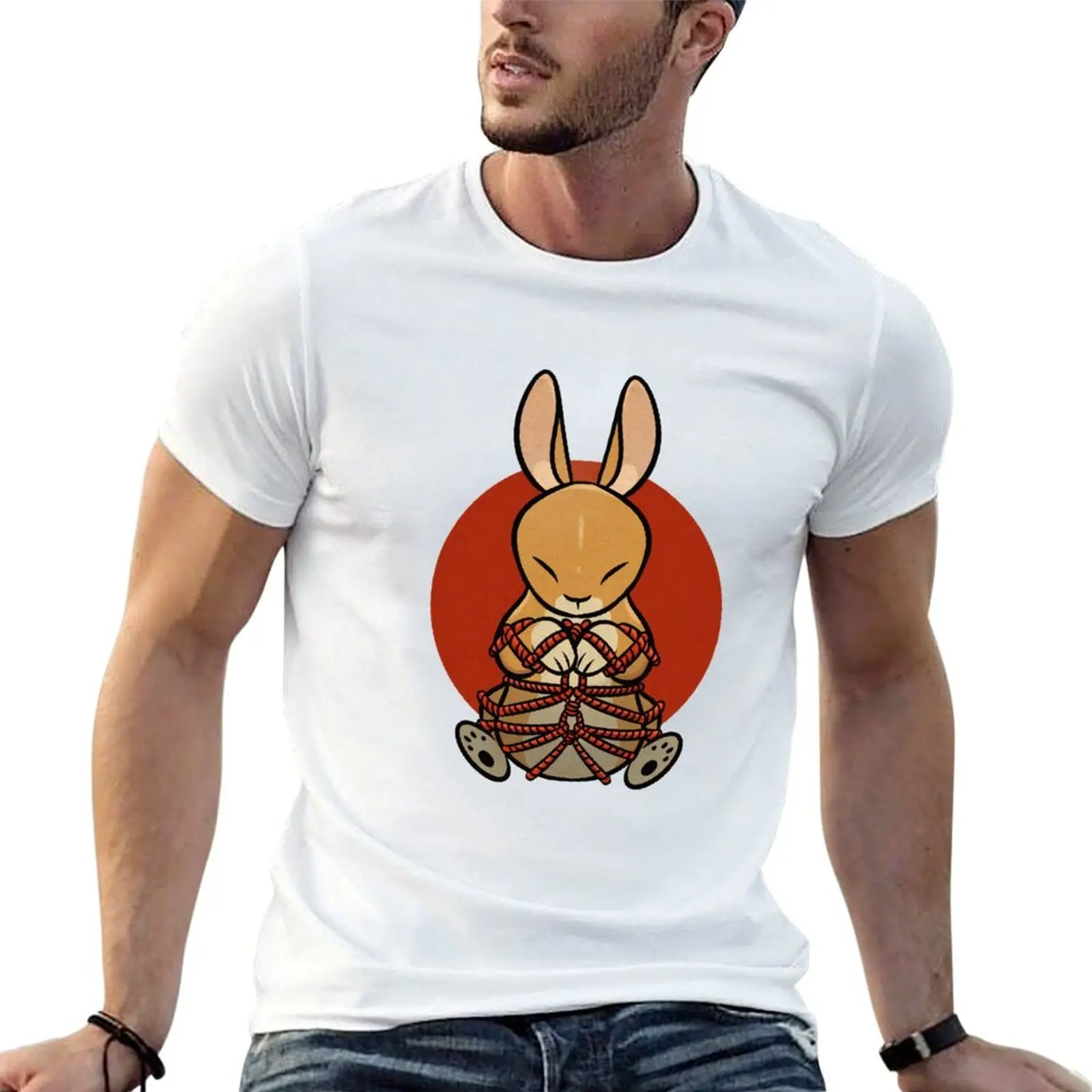 

Rope Bunny T-Shirt t shirt custom print t shirts for man graphic vintage T-Shirt
