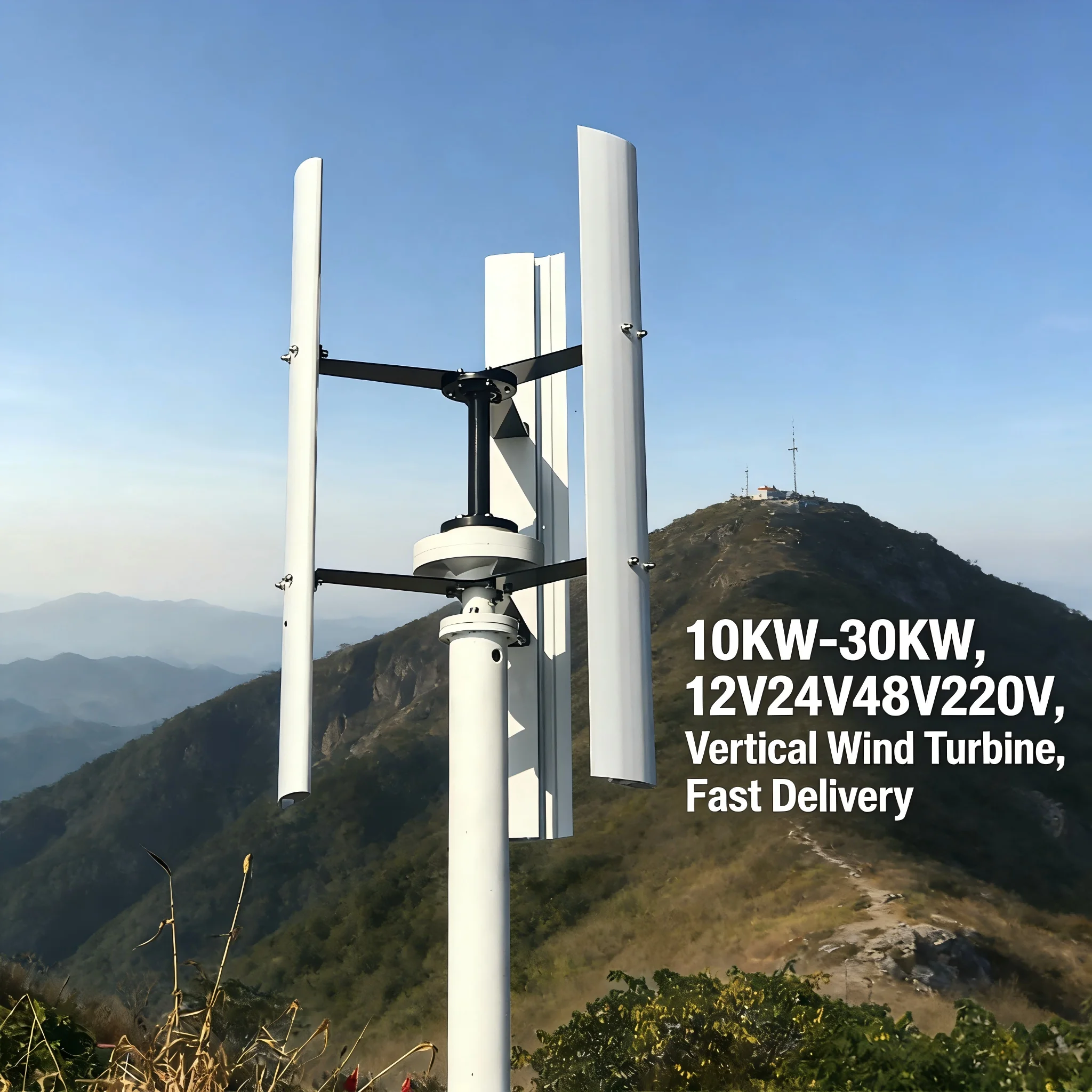 10KW-20KW/10KVA-20KVA Vertical Axis PMG Windmill 12V 24V 48V for Home Electricity Supply