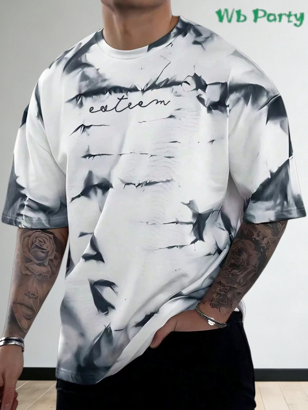 

Мужская летняя новинка: модная футболка с 3D-печатью в ретро-стиле, свободная, повседневная, большого размера, с круглым вырезом, с коротким рукавом