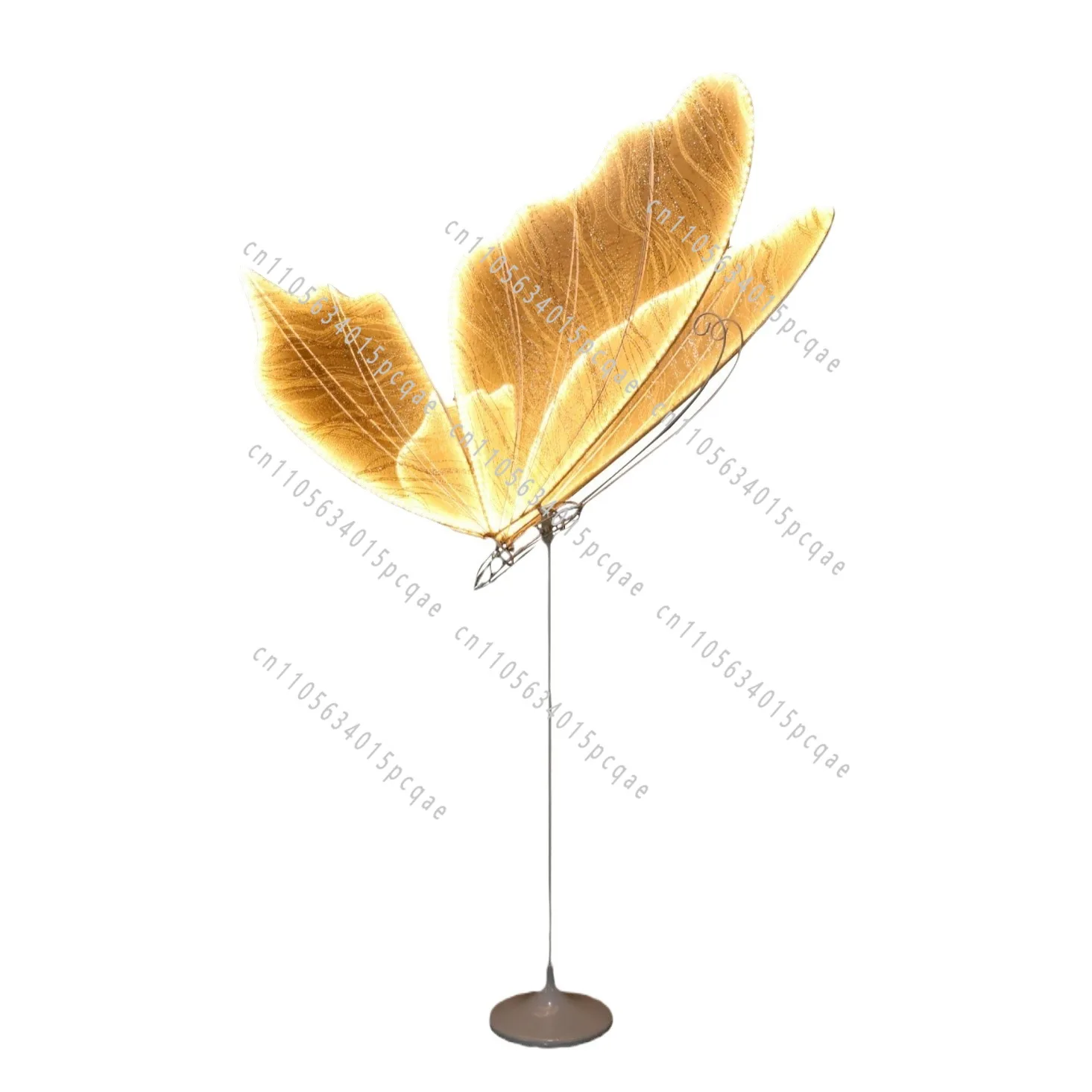 Stage Decoration Ceiling Pendant Venue Arrangement Ornament Wedding Props Arrangement Luminous Butterfly Wings