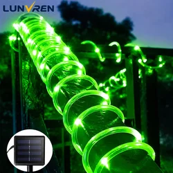 Easter Solar Rope Lights Solar LED Light Holiday Decor Path Deck Garden Solar String Lights Waterproof Outdoor Lighting Strips