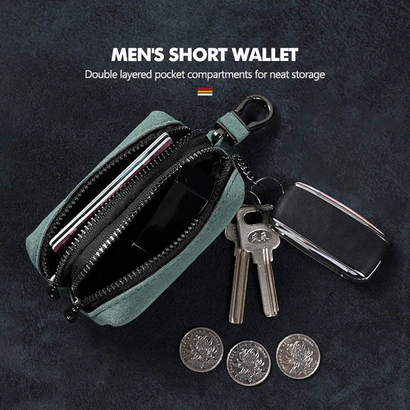 Car Portable Short Wallet Credit ID Card Coin Zipper Purse For BYD S6 S8 E5 E6 G6 L3 S7 G7 Tang Song Qing Yuan Han Max - view 3