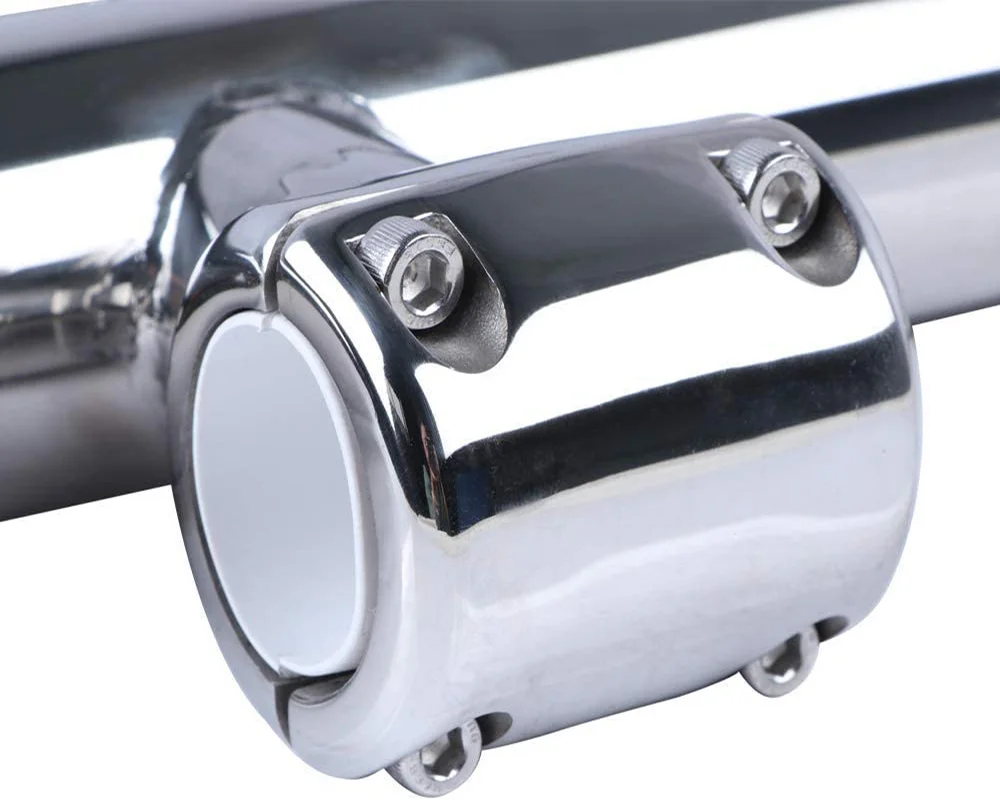Soporte ajustable caña pescar tubo múltiple acero inoxidable pulido - imagen 5
