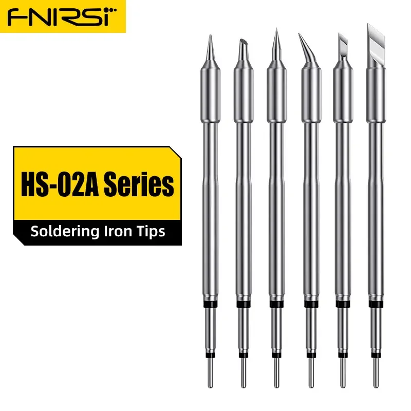 FNIRSI HS-02 Series Original Press-on Tip for Soldering Iron Station Accessories Tips Welding Equipment Cautin Sting HS02 Kits