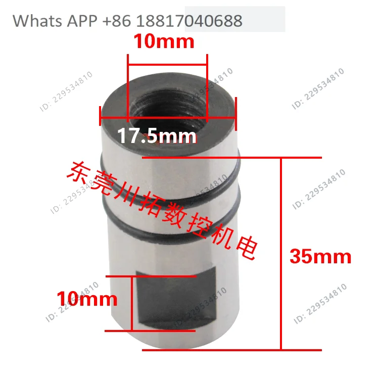 Spindle tie rod connector BT30 jaw connector External thread jaw extension head