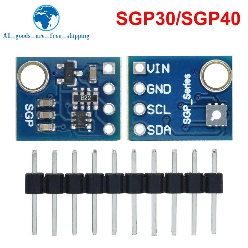 Tzt sgp40 sgp30 sensores de detecção de qualidade do ar módulo digital tvoc detecção compatível para arduino placa de demonstração