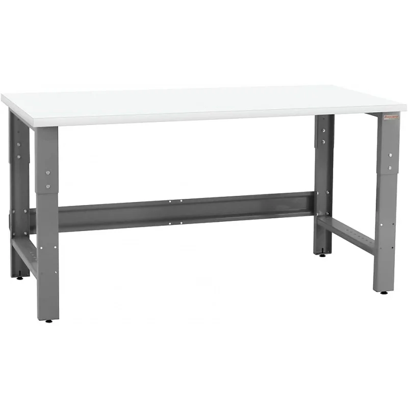 Table & Workbench: 1 Thick Laminate Top, Height Adjustable Bench - 30 D x 48 L x 30 - 36 H