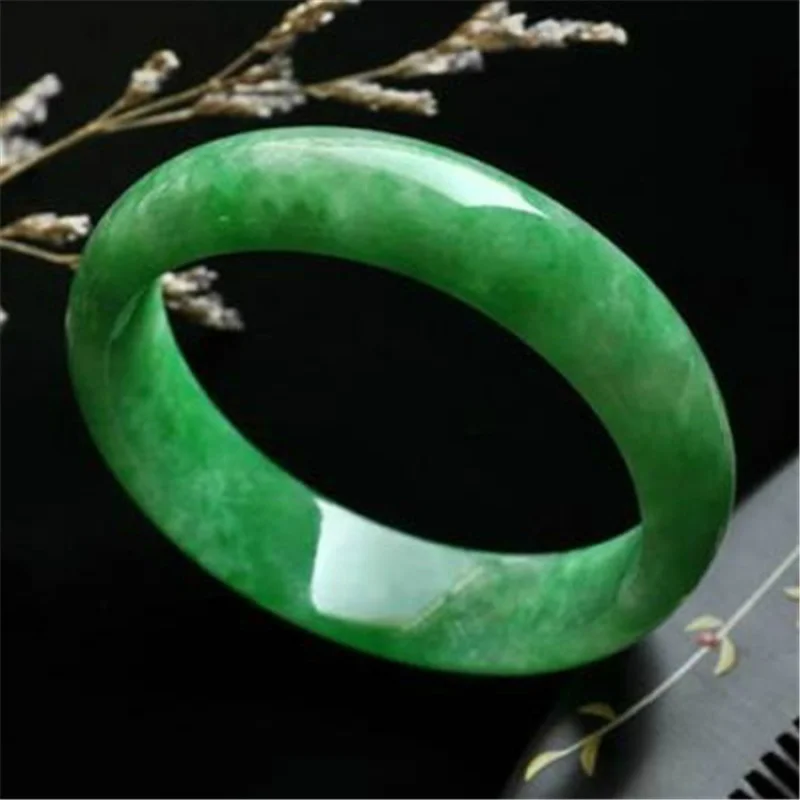 Myanmar Full of Sun Green Jade Bracelet Bean Women's Certificate