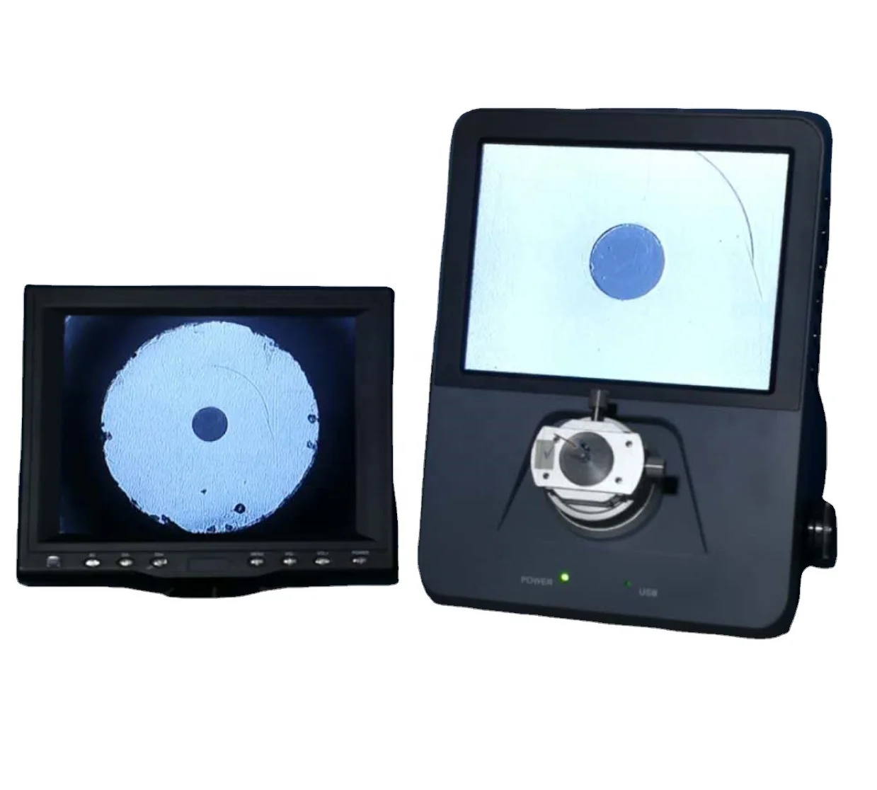 GMCH 2020 New Product Double magnification Rate Benchtop Fiber Optic Microscopes GBM-200D 200 and 100 times with 8