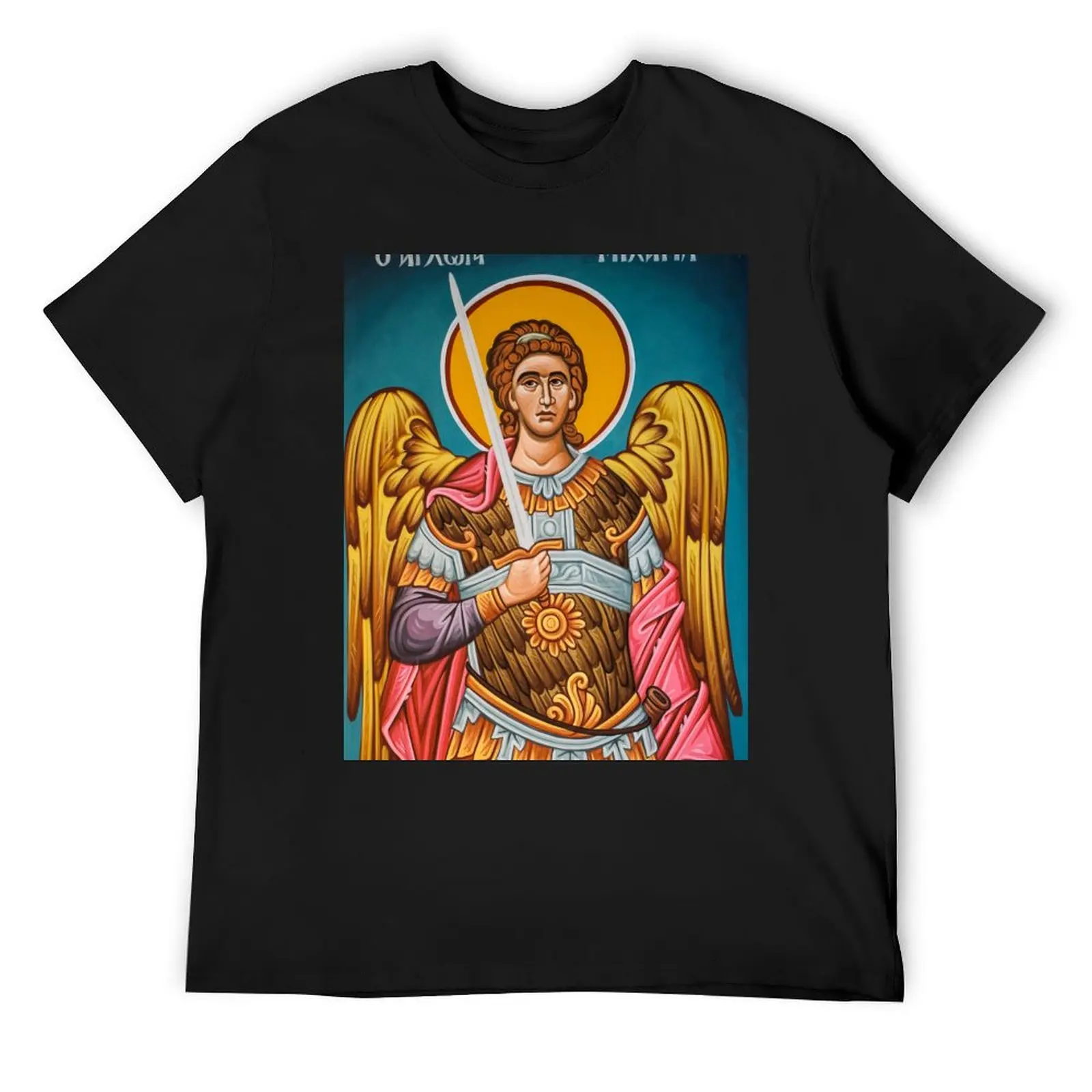 

Archangel Michael T-Shirt customs design your own plain vintage summer shirt plus size men clothing