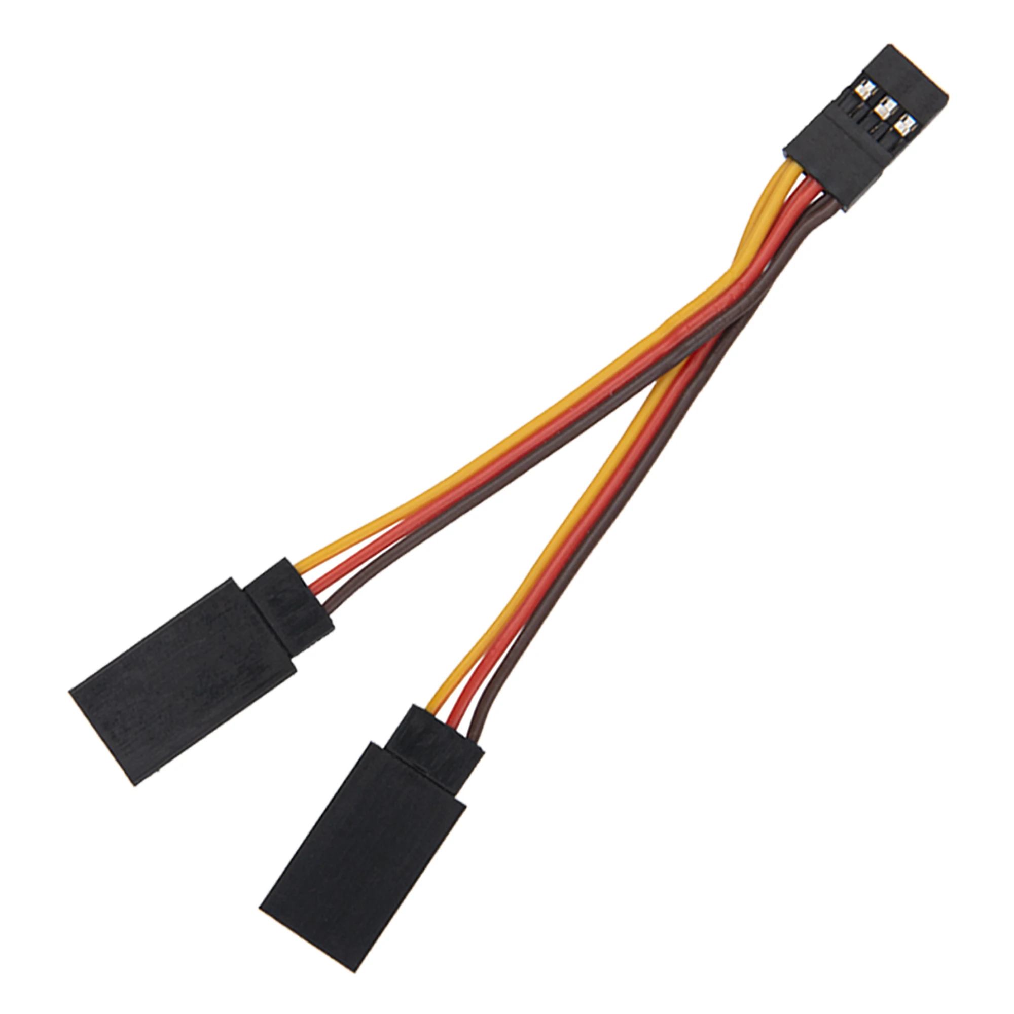 Cable divisor Servo estilo JR de 6 uds, Servo de 1,96 ", 1 macho a 2 cables de extensión JR hembra para modelos RC, coche, avión, helicóptero