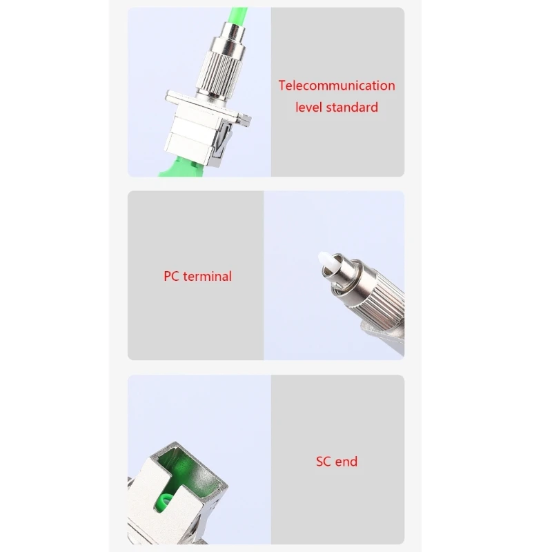 Reusable FC Male to SC Female Optical Fiber Cable Adapter Singlemode /Multimode Adapter Coupler High Reliability