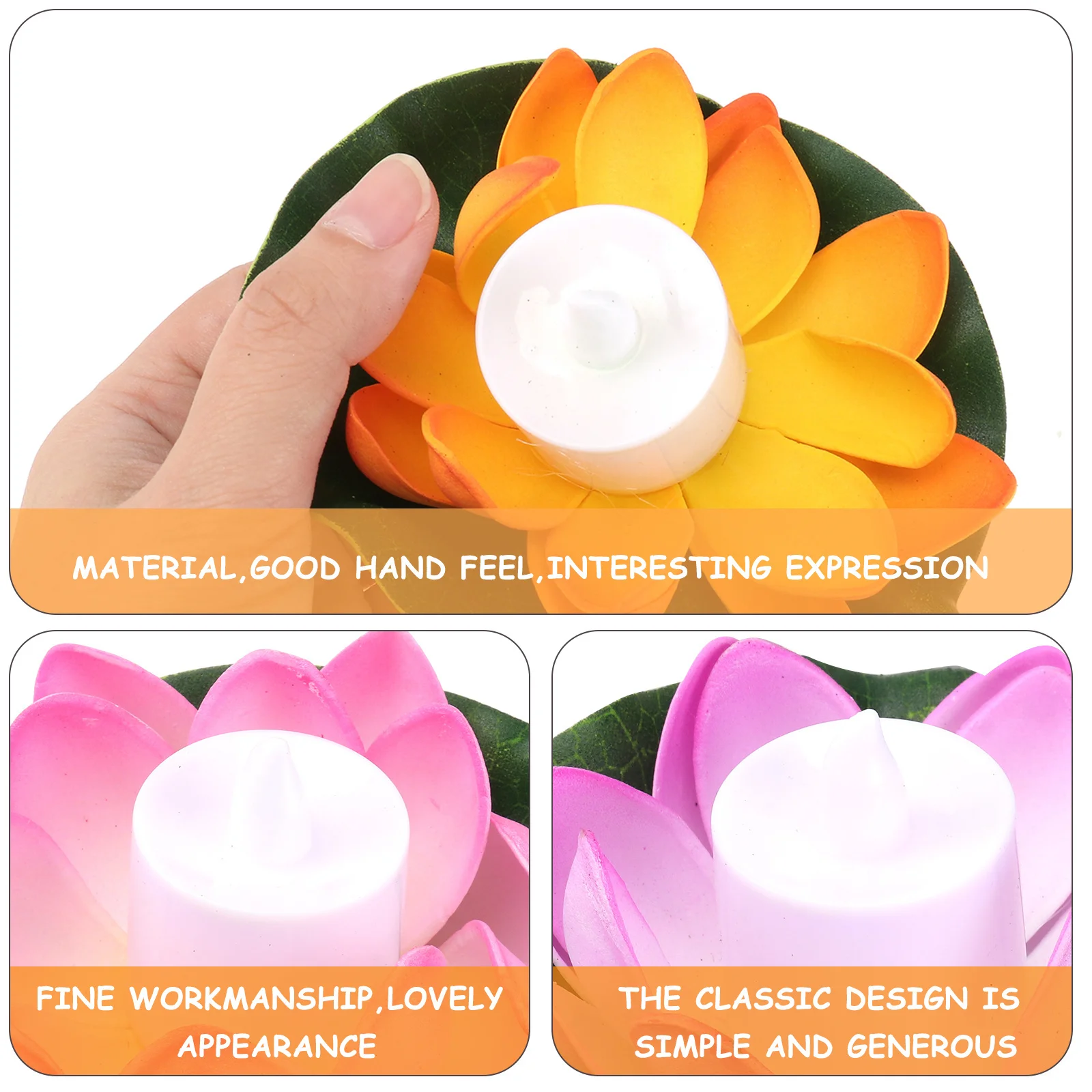 

5Pcs 13cm LED Lotus Lantern Artificial Water Lily Flameless Lights Pool Party Wedding Garden Festival