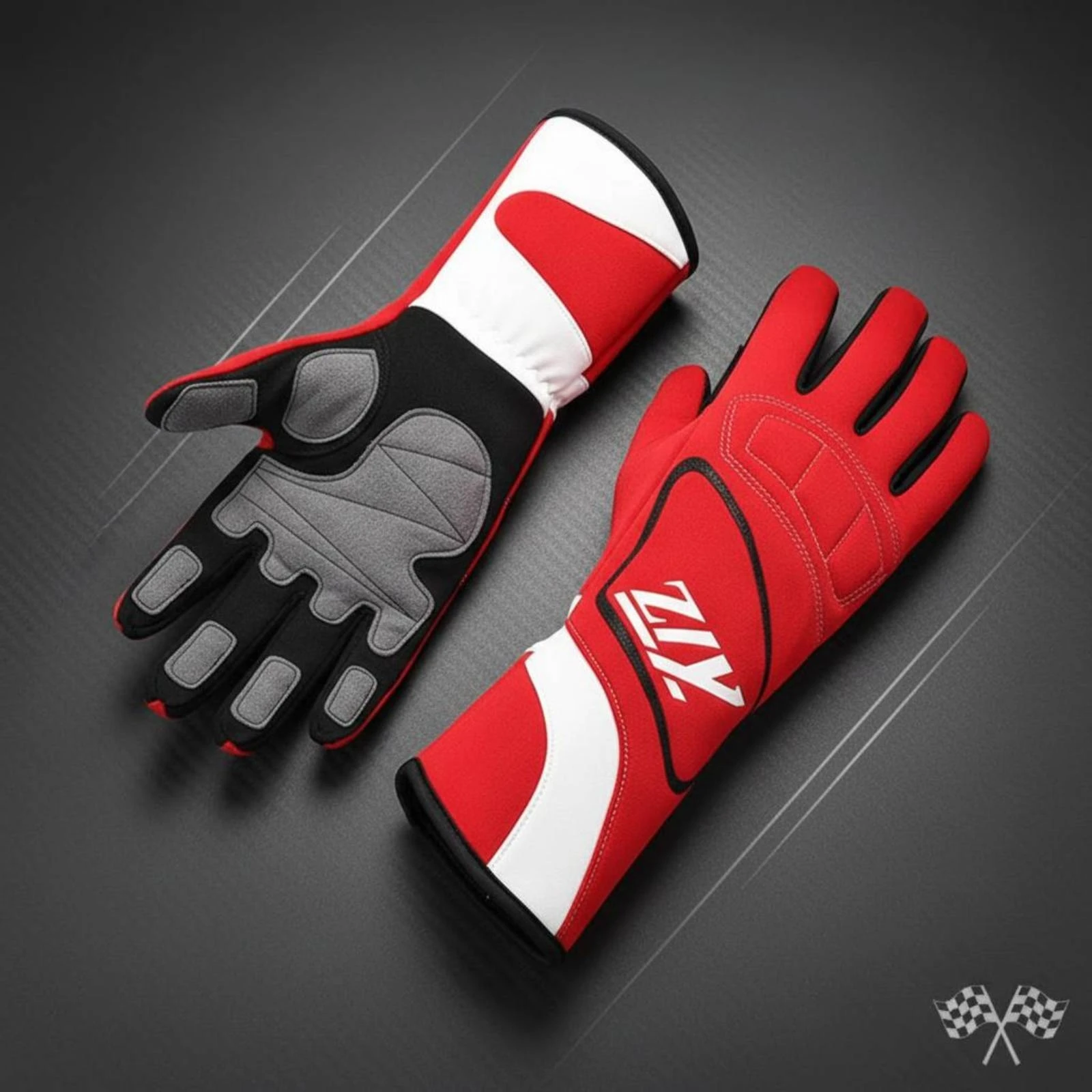 Karting Racing Gloves Shock-Absorbing Kart Racing Gloves Safeguarding Gear Breathable Knuckle Protection for Drivers
