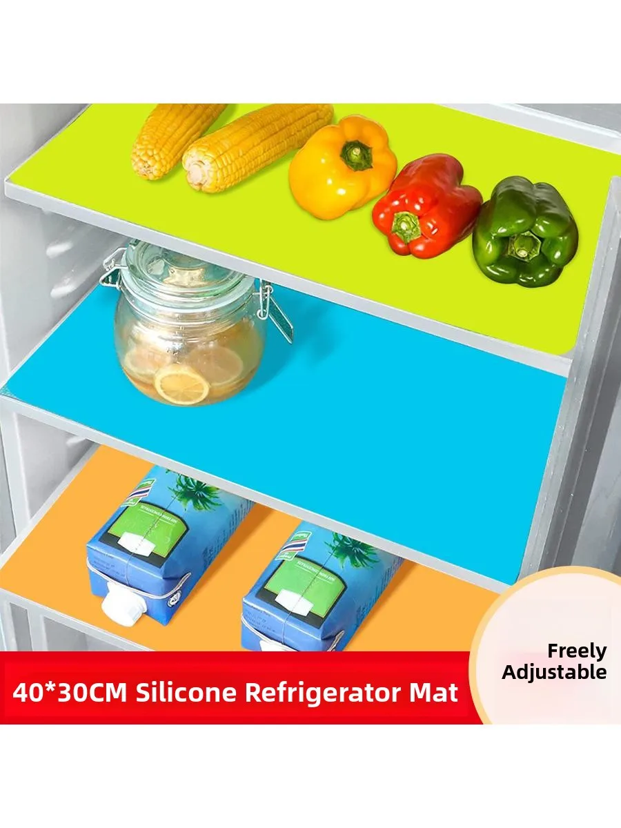 

Large Size Silicone Fridge Magnet Dining Table Mat Kitchen Cabinet Drawer Pad Absorbent Washable Home Living Tools