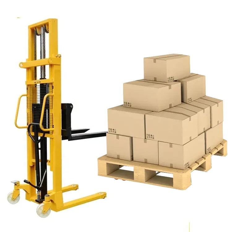 Simple Operation 30000kg Load Capacity Portable Hydraulic Pallet Self Loading Lifting Forklift Manual Stackers For Restaurant