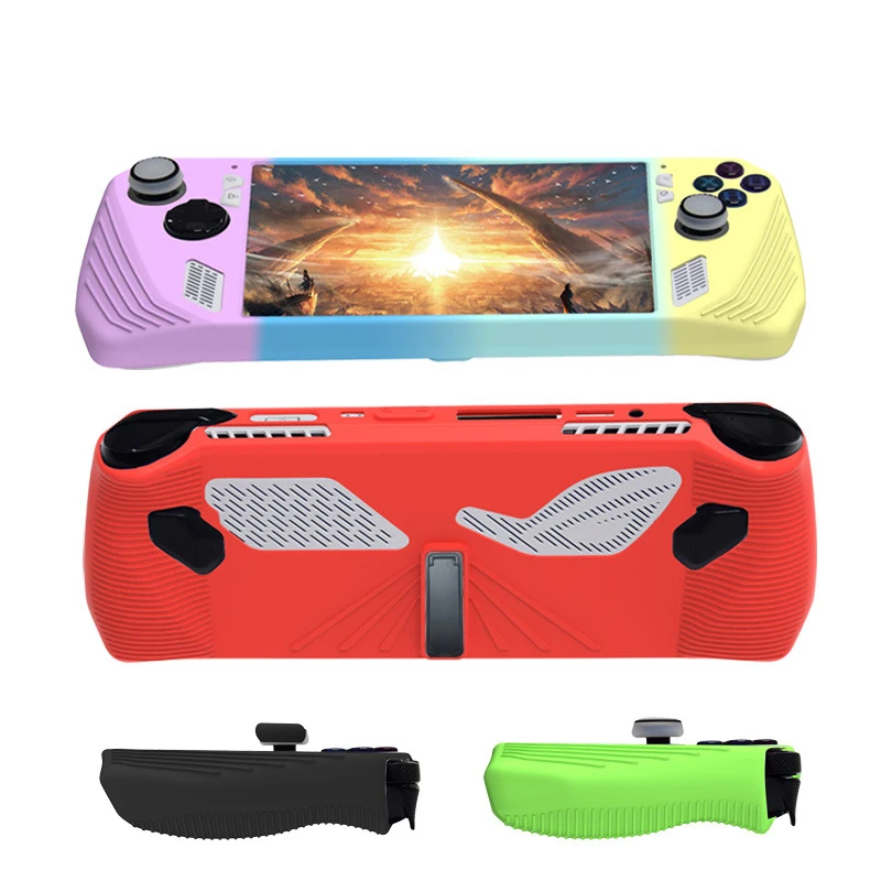 Juste de protection en silicone souple pour console de jeu ASUS ROG Ally, coque de protection anti-rayures, manchon de coque, accessoires de jeu