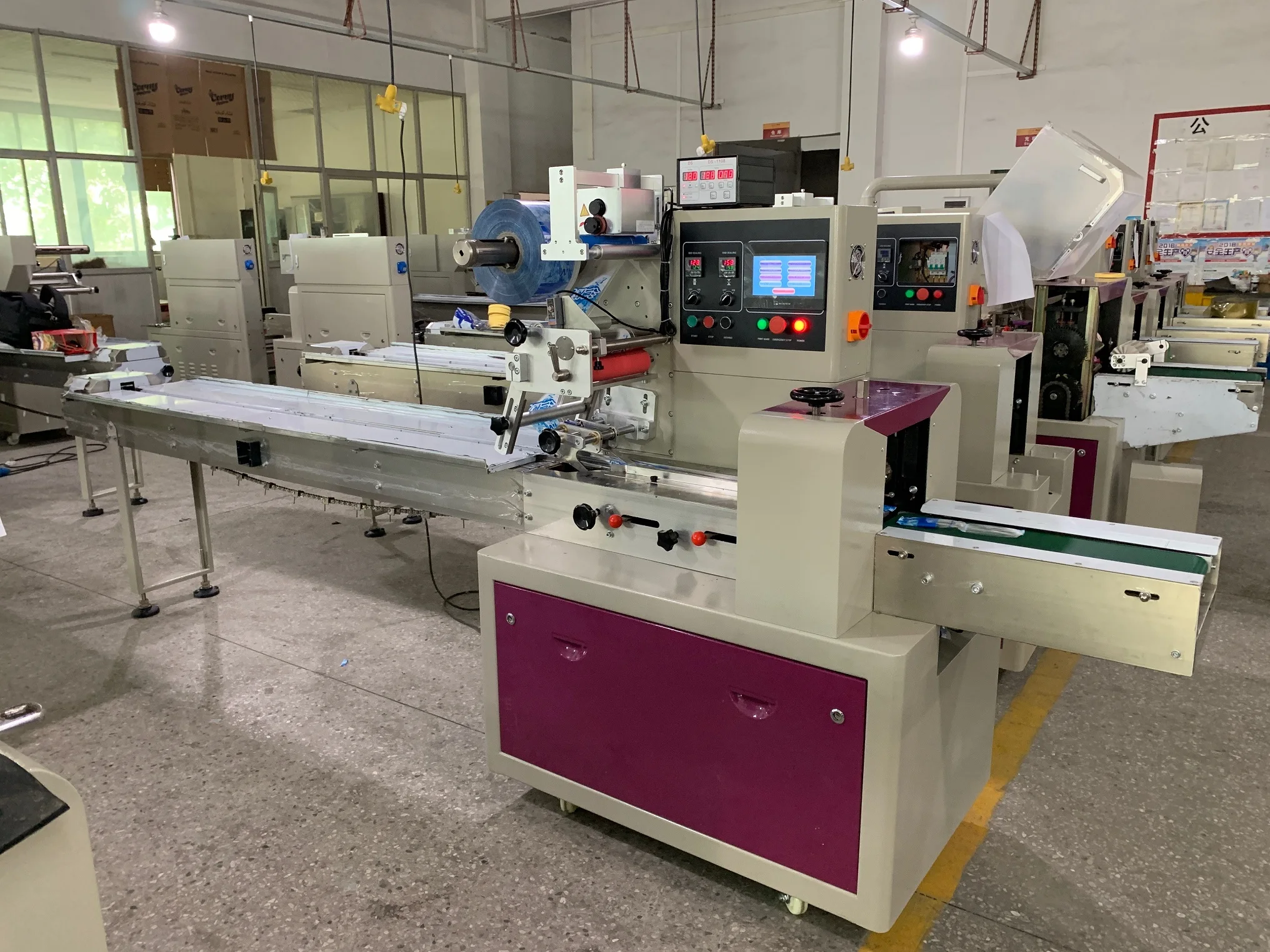 Automatic Frozen Food Ice Popsicle Ice Cream Horizontal Wrapper Pack Packaging Machine