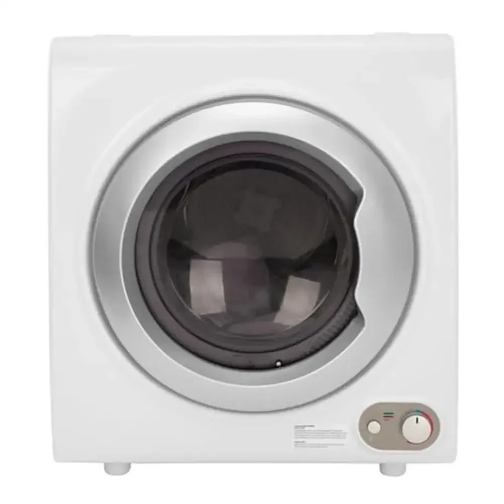 

Портативная сушилка с фронтальной загрузкой 9 фунтов. Емкость для одежды против морщин, несколько настроек сушки 2,6 куб. фута. Компактное решение для стирки