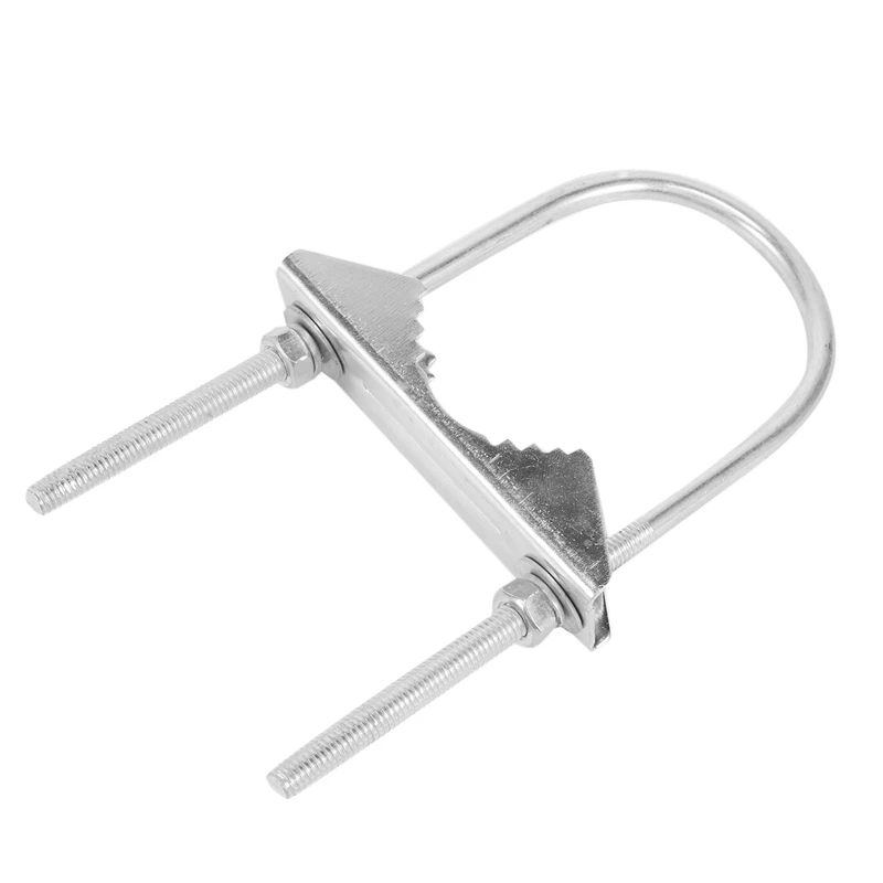 Morsetto per albero Antenna FULL-Double staffa a ganasce a V bulloni a U Hardware per montaggio su tubi 2 set per Antenna Wifi Yagi, Antenna TV