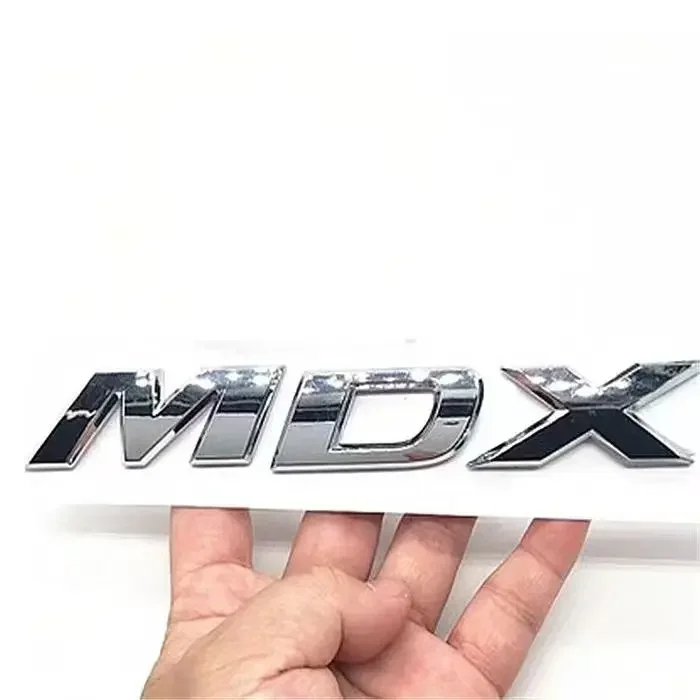 Suitable for Acura mdx RDX Trunk Lid Chrome rear standard aspec hybrid logo sh-awd 4WD TSX modified Emblem Badge Sticker