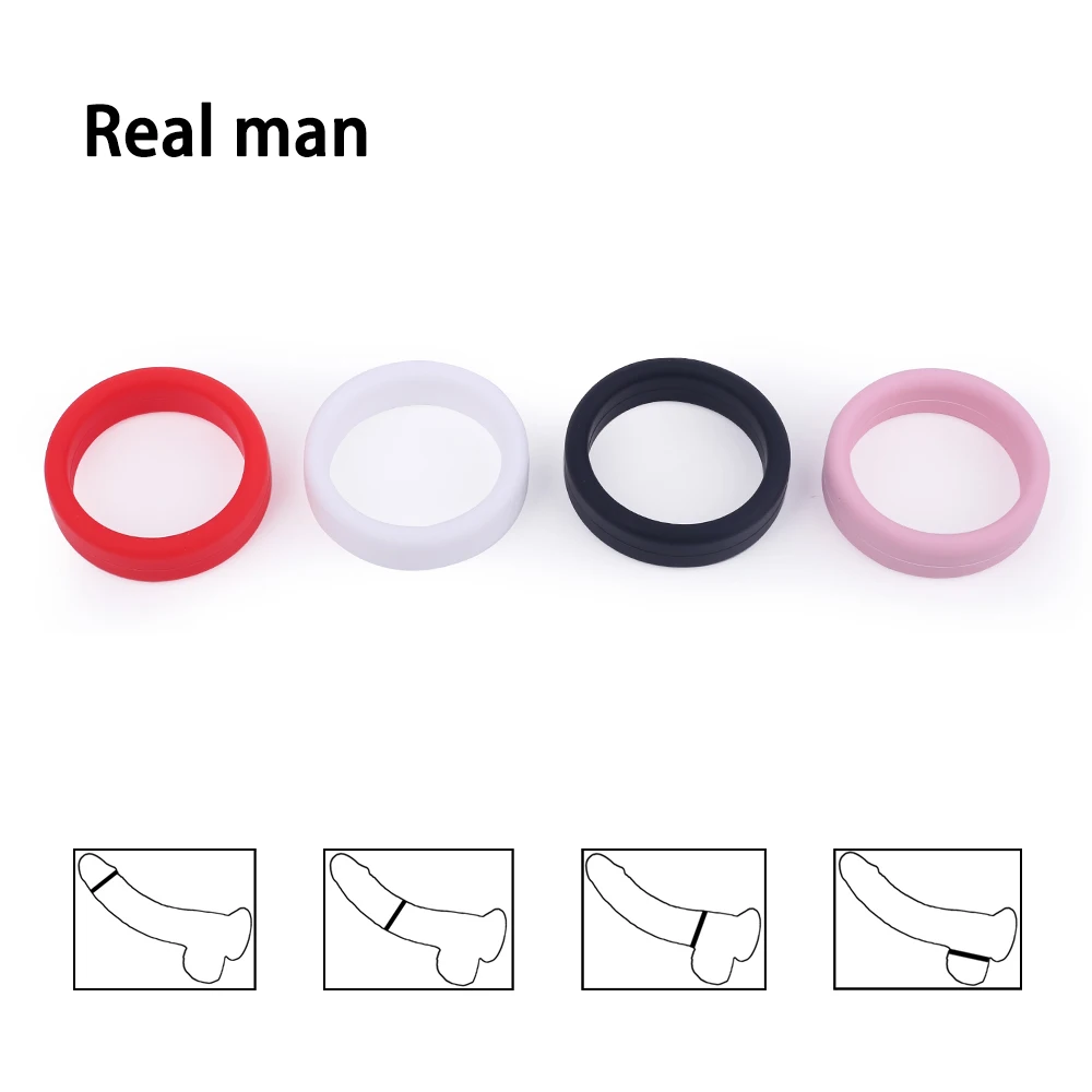 Male Cock Ring Delay Ejaculation Scrotal Binding Stretcher Erection Lasting Sex Toys Silico Superior Penis Ring Enjoy Better Sex