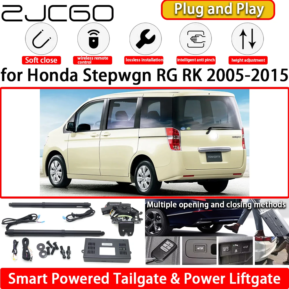 

ZJCGO for Honda Stepwgn RG RK 2005-2015 OEM Automatic Electric Powered Tailgate Power Liftgate Tail Gate Lift Kit System