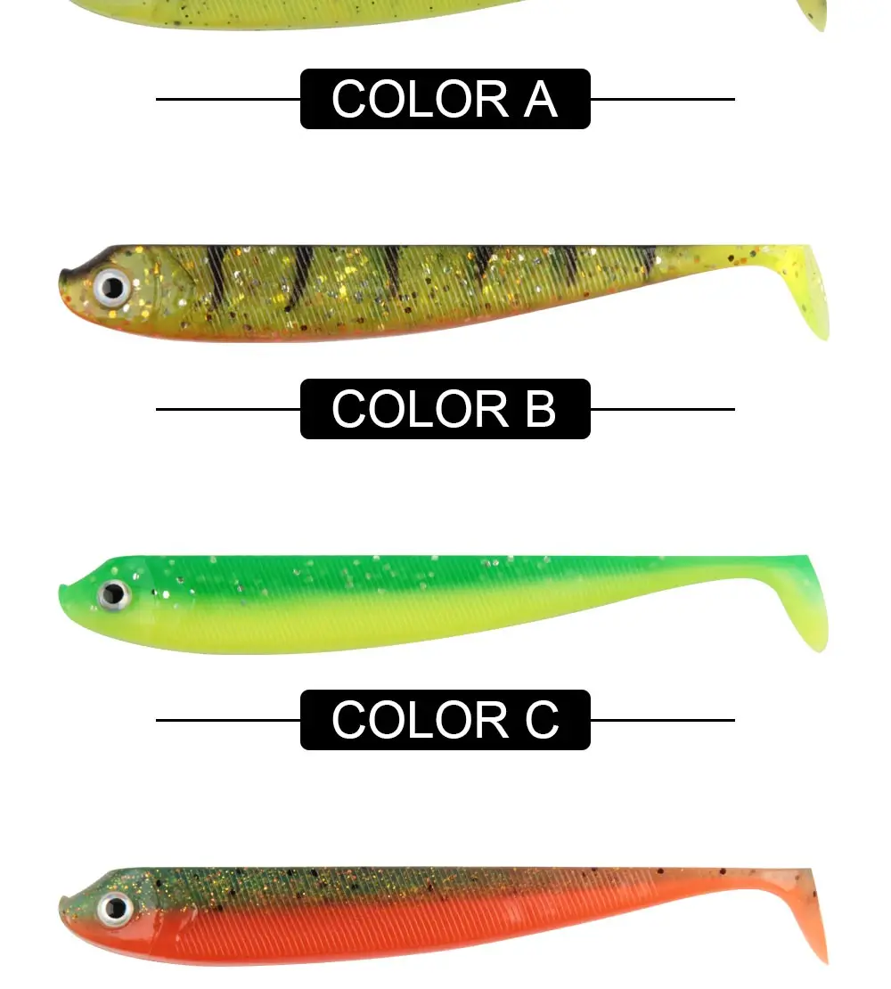 Spinpoler 7,5 cm 9,5 cm 12,5 cm Weiche Köder Angeln Köder Shad Swimbait Paddel Schwanz Gummi Barsch Jighead Carolina/Texa Rig Tackle Pesca – Detail 8