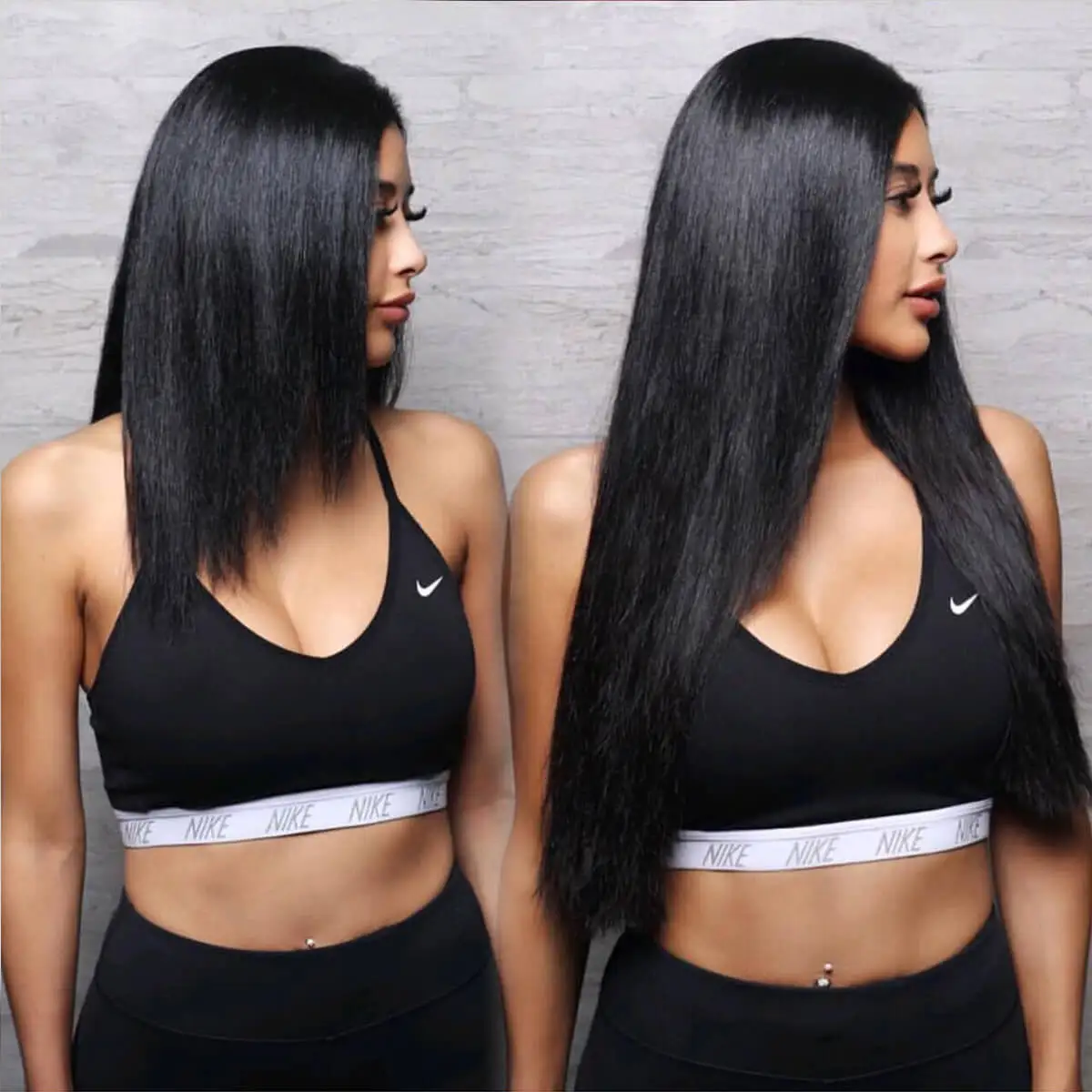 البرازيلي ريمي مستقيم كليب في وصلات شعر بشرية مجموعة من 6 شعر طبيعي 70 جرام 50 سنتيمتر وصلات شعر حقيقية للحجم والطول #5