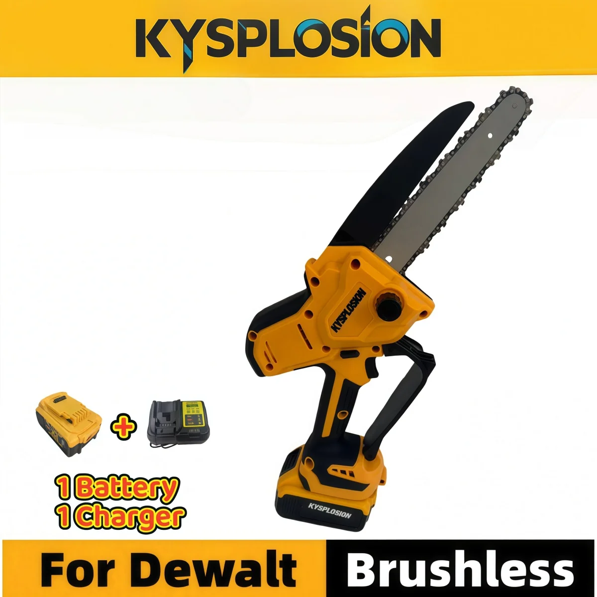 

Для DeWALT 20 В аккумуляторная бесщеточная 8-дюймовая бензопила, автоматическая масленка, электрическая цепная пила с регулировкой одним щелчком мыши, мощная пила, электроинструменты