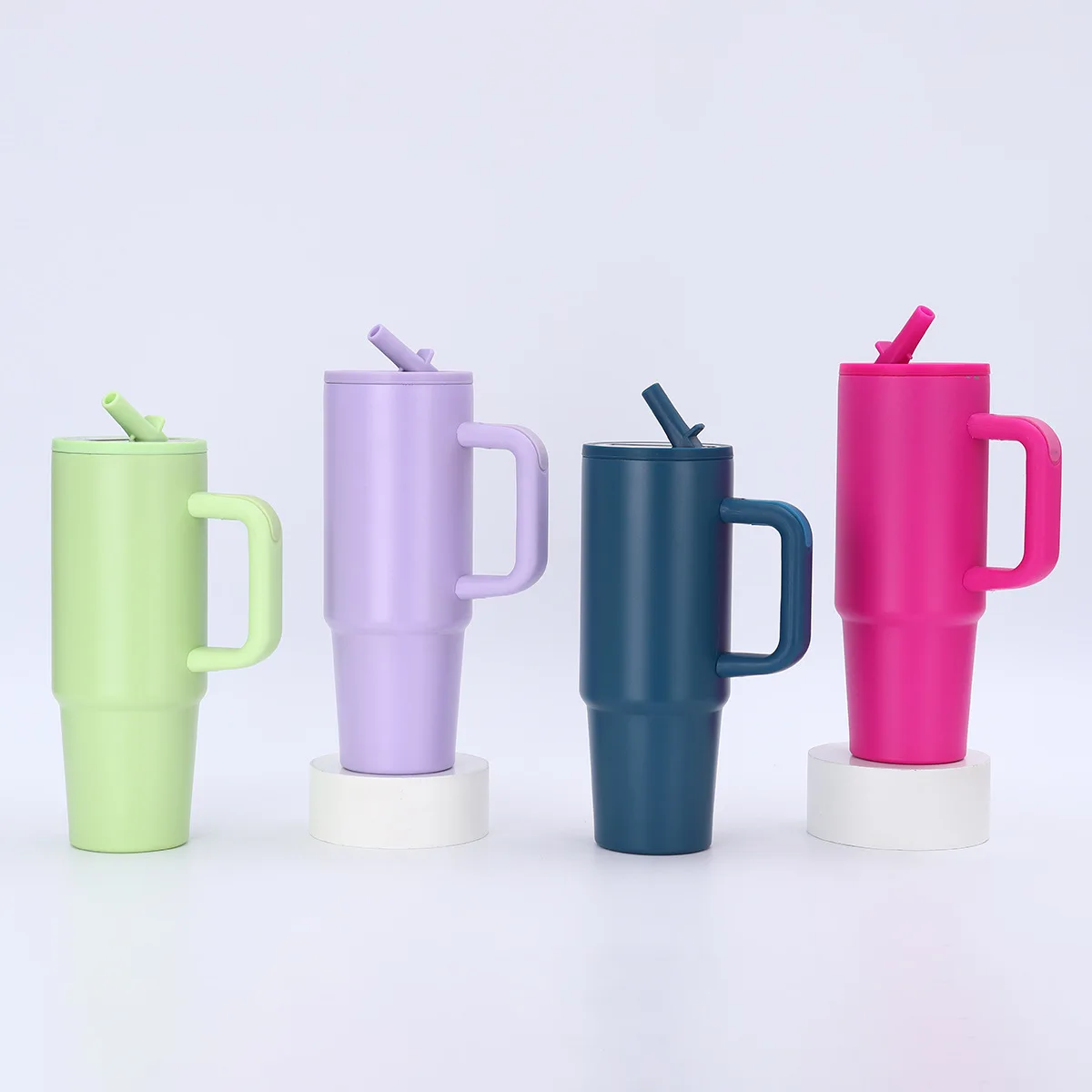 

30OZ Tumbler Cup with Straw Lid Stainless Steel Vacuum Insulated Car Mug Double Wall Thermal Iced Travel Fitness Water Cup