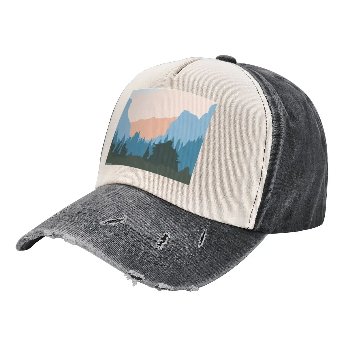 surfaces the band artwork of mountain landscape Baseball Cap Ball Cap Streetwear fashionable Caps Male Women's