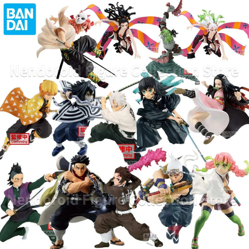 In Stock Bandai BANPRESTO Vibration Stars VS Demon Slayer Kamado Tanjirou Sabito Tokitou Muichirou Anime Action Figure Toy Model