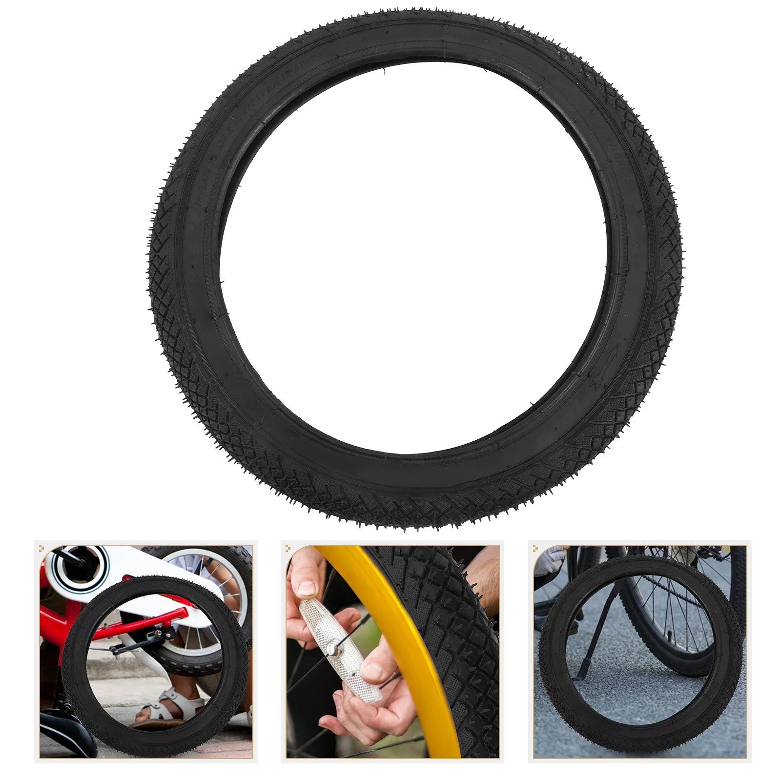 

Kids Bike Replacement Tire 12-16 Inch Anti-Slip Rubber Bicycle Tires For Children Bike Wheel Durable Cycling Tire