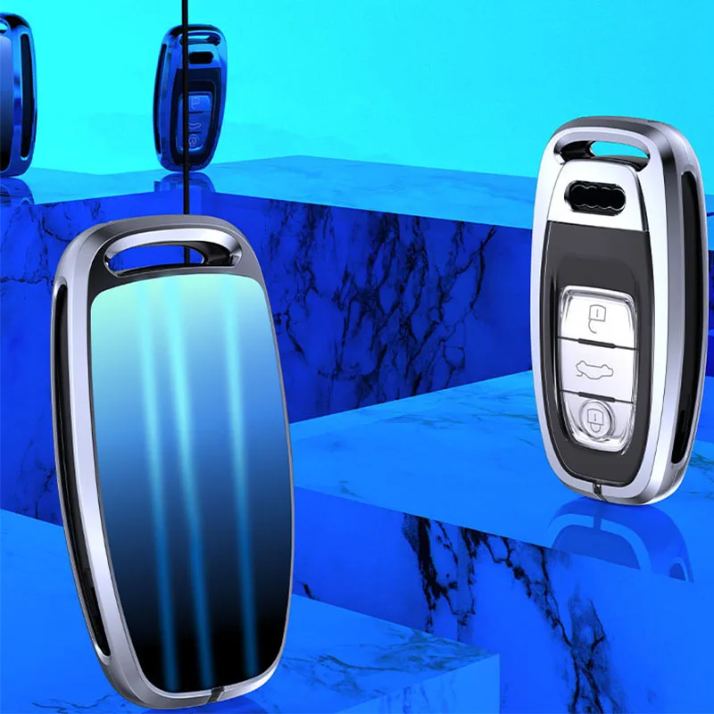 

Zinc Alloy Car Remote Smart Key Cover Case Shell For Audi A1 A3 A4 A5 A6 A7 A8 Quattro B7 B8 S4 S5 S6 Q3 Q5 Q7 TT S8 R8 Accessor