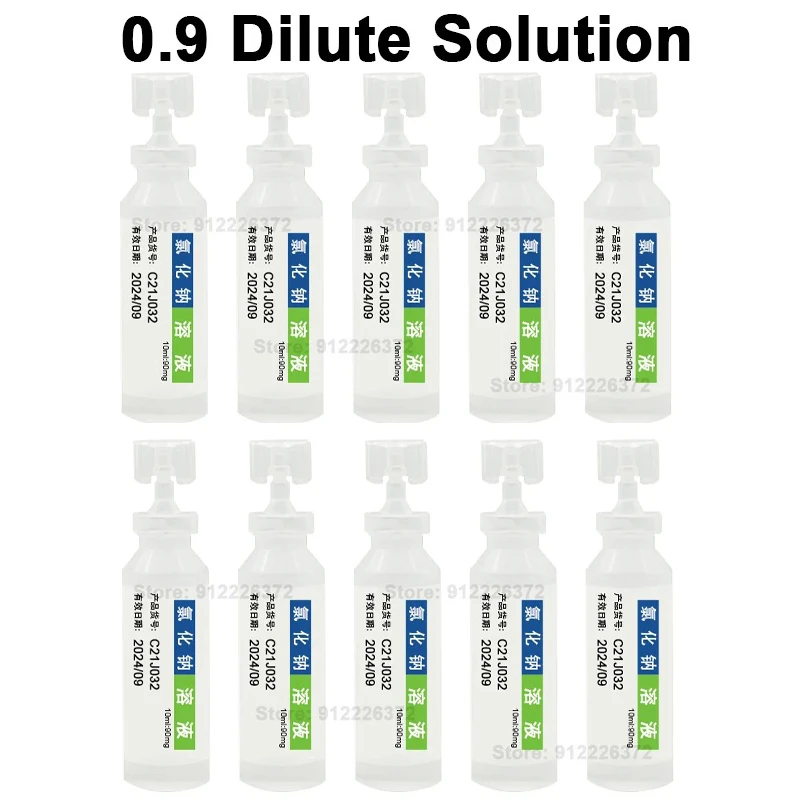 10ml Sodium Chloride Physiological Saline for Tattoo 0.9 Topical Dilute Salt Water Cleaning Solution