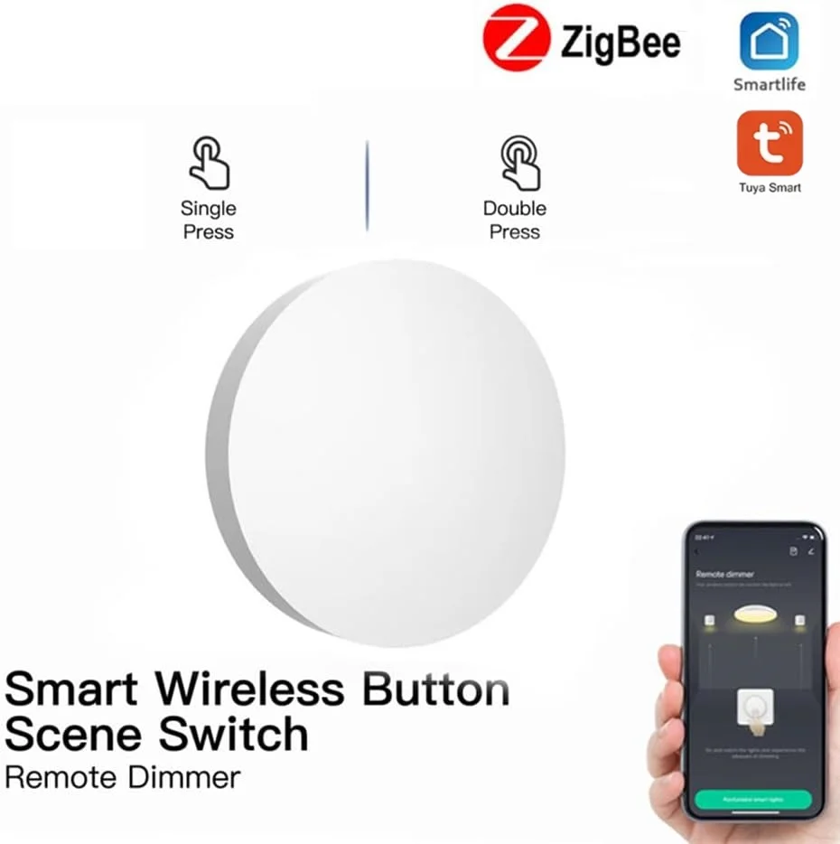 Ewelink Zigbee Smart Push Button Wireless Scene Switch App Remote Control Automation Scenario Switch Work with Zigbee2MQTT view 6