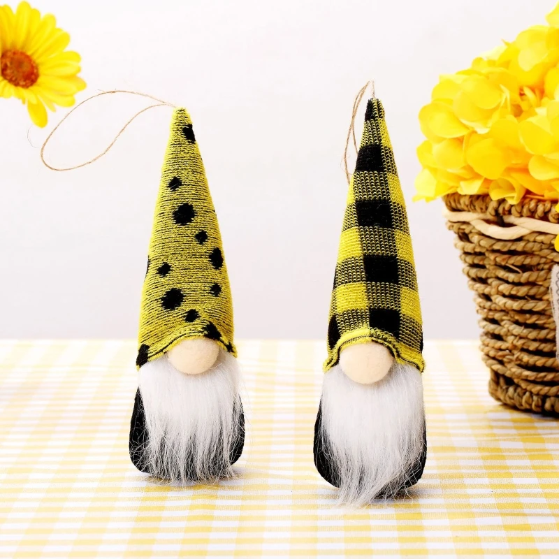 5/10pcs Bumble แขวน Gnome เครื่องประดับ Handmade ภาษาสวีดิชน้ำผึ้ง Elf ฤดูร้อนตกแต่งต้นไม้