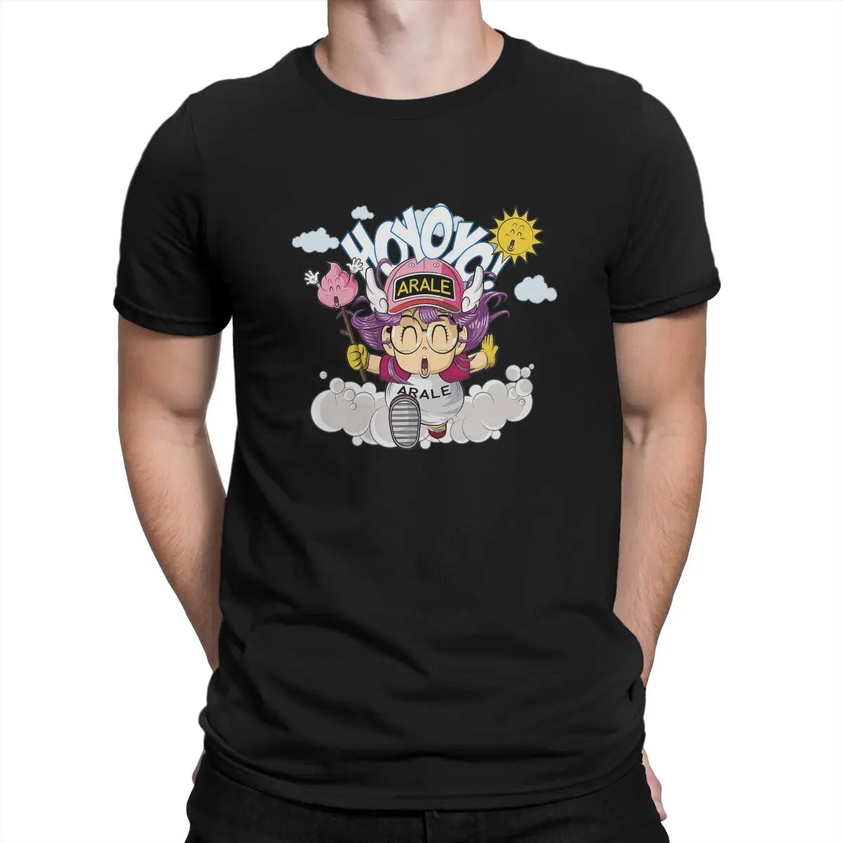 Arale Design Dr Slump T Shirt Punk O-Neck TShirt Polyester Clothes