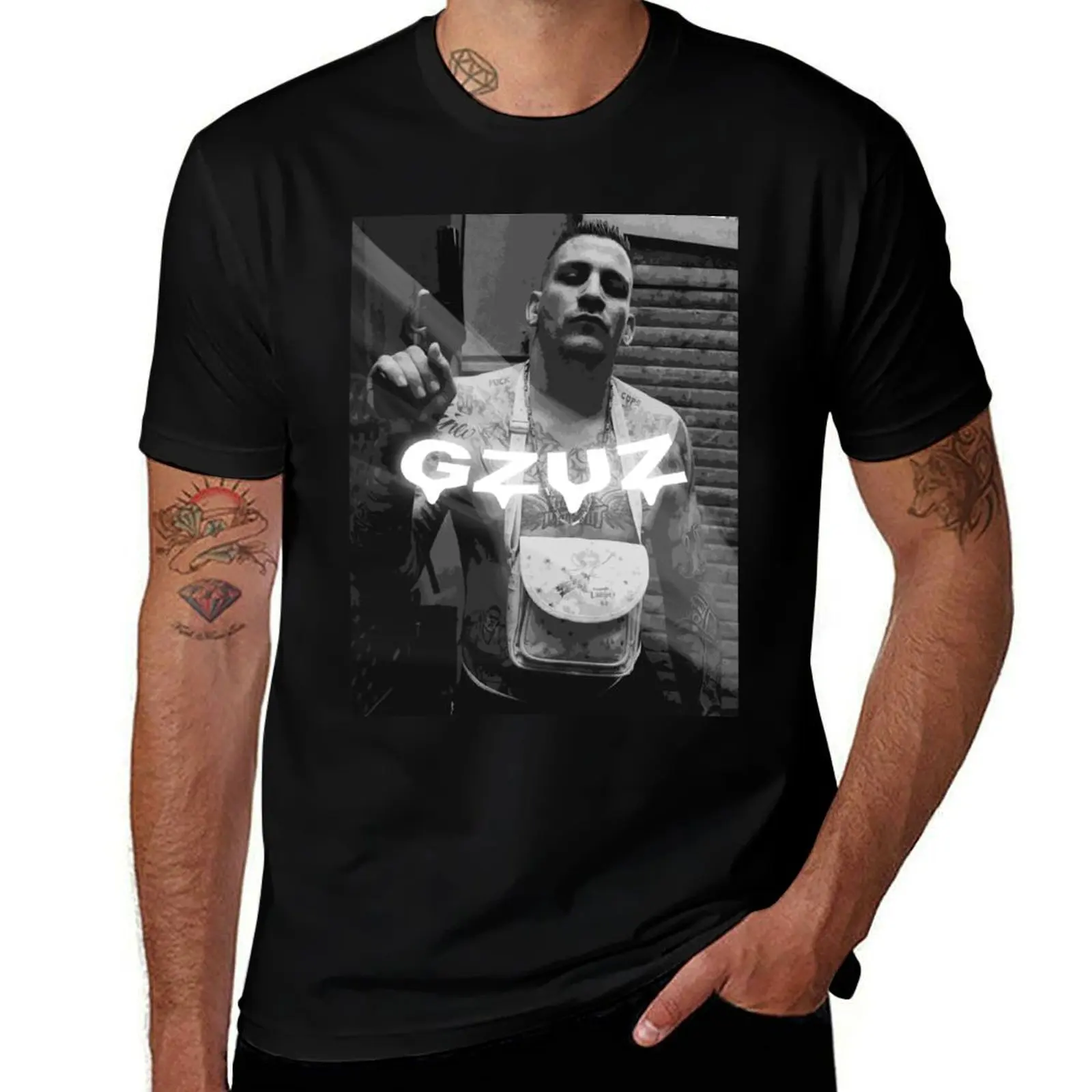 

gzuz T-Shirt t shirts for man pack white funny t shirts cotton