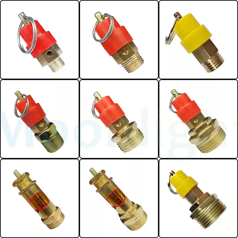 2-15KG Air Compressor Safety Release Relief Valve Connector Air Gas Pressure Regulator 1/8