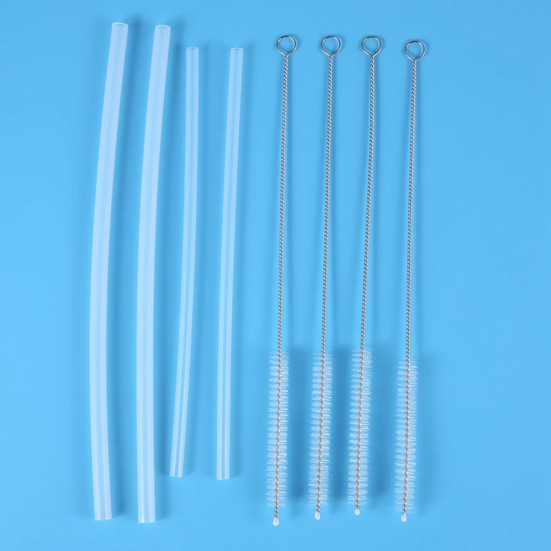 2X Sports Water Bottle Straw Lid, 12 Oz, 18 Oz, 21 Oz, 24 Oz Leak Proof Straw Cap, Flip Cap, 8 Straw,8 Cleaning Brushes