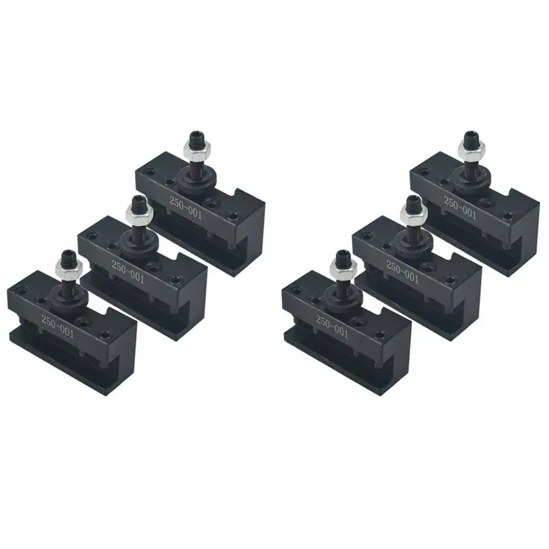 LICE-6Pcs Quick Change Turning And Facing Lathe Tool Holder Bracket 250-001CNC Tool POST