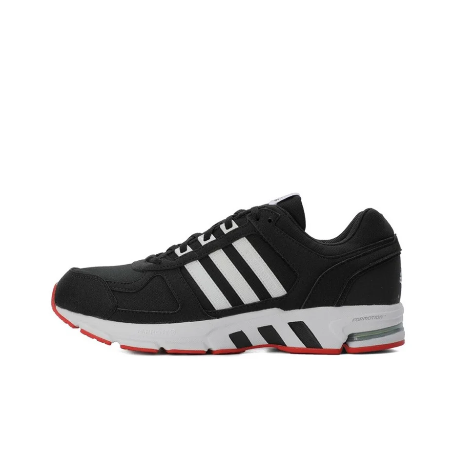 Adidas Originals EQT Mesh, Suede Non slip Lightweight Low top Casual Shoes Unisex Black Red EF1391