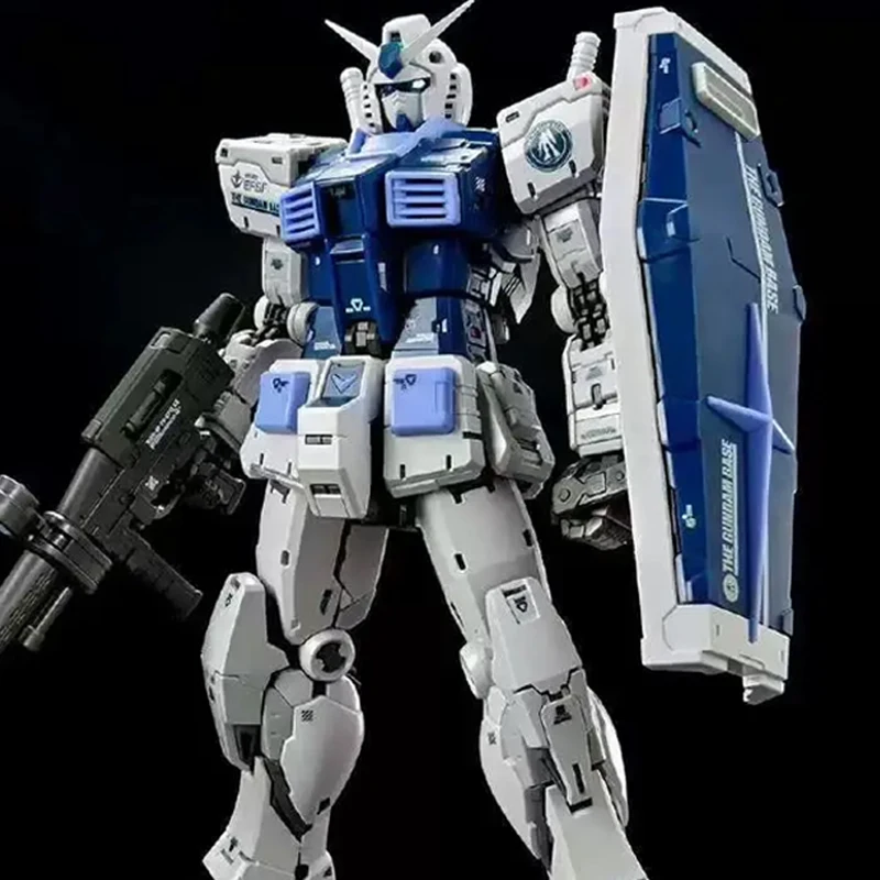 Rg modelo 5501 Rx-78-2 Ver 2,0 modelo de ensamblaje 1/144 figura de acción Rx-78-2 estatua Base modelo colección habitación decoración escritorio juguetes regalo