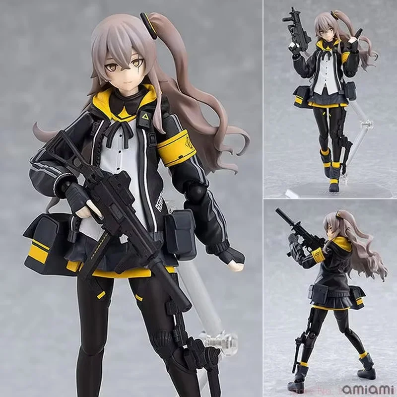 Beautiful Girl Series Figma Girl Frontline Ump45 Mobile Face Changing Model Ornament Box Set Handmade Birthday Gift Gifts Toy