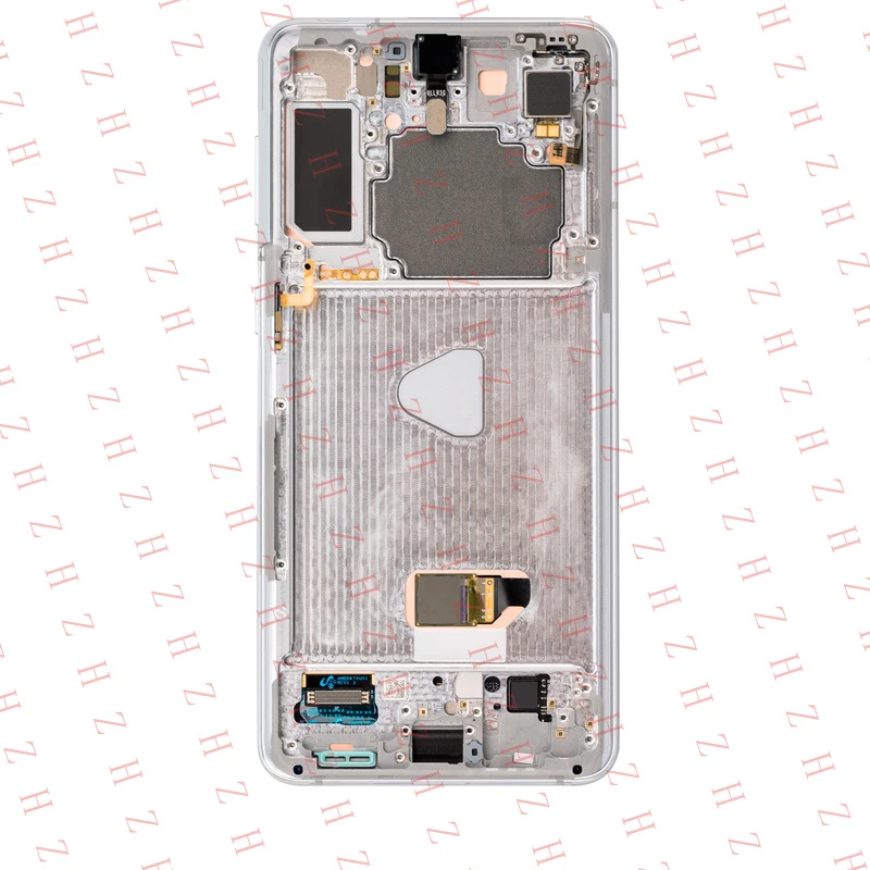 U+ Replacement OLED Assembly With Frame for Samsung Galaxy S21 Plus 5G Phantom Silver