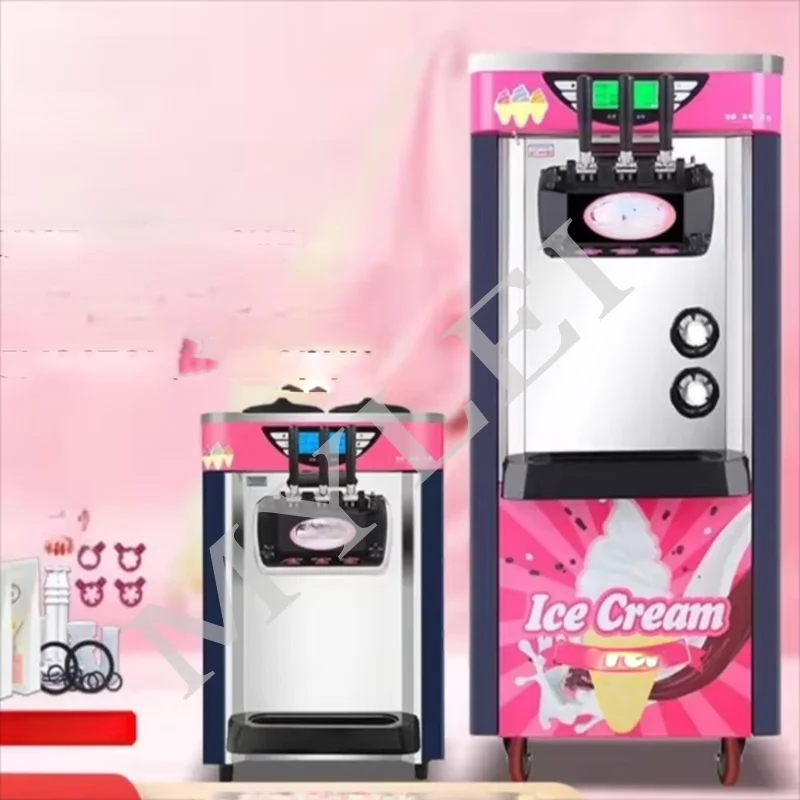 Portable Ice Cream Soft Serve Machine Three Flavors for Fruit Milk Water-Price for Sale